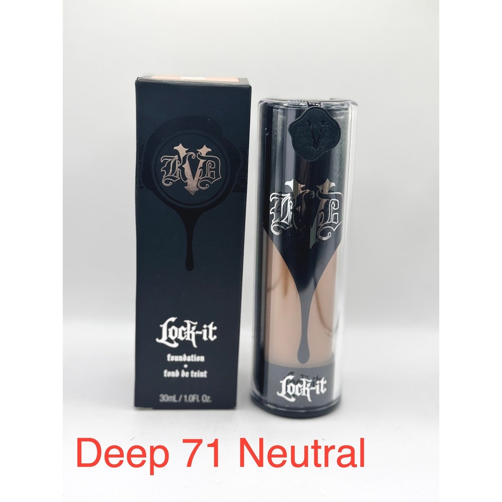 KVD Beauty Lock-It Foundation Deep 71 Neutral NEW